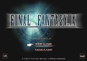 Title Screen for Final Fantasy IX