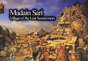 Madain Sari, Village of the Lost Summoners Title Screen