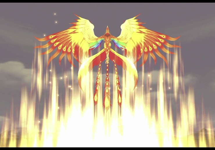 Using Phoenix in battle, summon animation