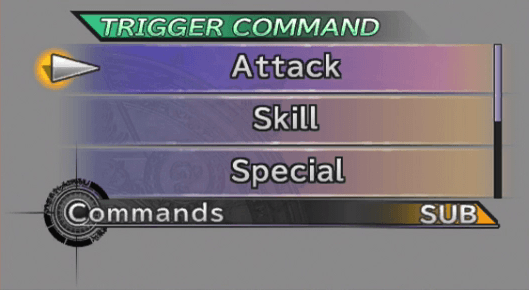 A view of the Trigger Command option available