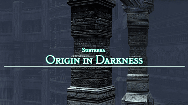 Subterra Title Screen - Origin in Darkness