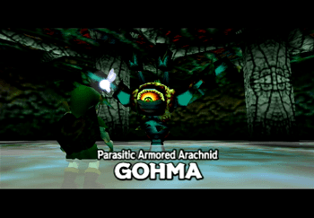 Queen Gohma, Parasitic Armored Arachnid Title Screen