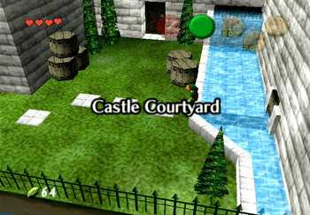 Entering the Castle Courtyard - Title Screen