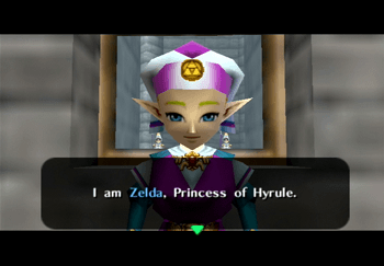 Princess Zelda introducing herself
