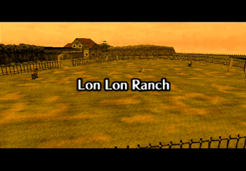 Lon Lon Ranch at dusk Title Screen