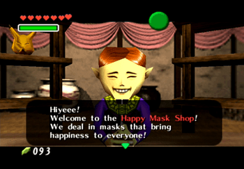 Speaking to the owner of the Happy Mask Shop
