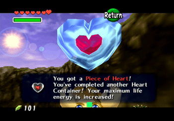 Obtaining the Piece of Heart along the Zora’s River