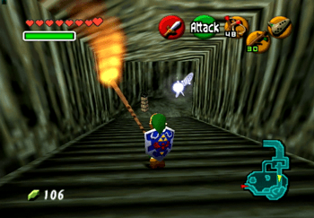 Running down the stairs that lead to Zora’s Domain