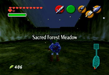 Entering the Sacred Forest Meadow Title Screen