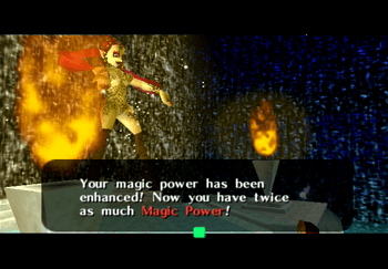 The Great Fairy providing enhanced Magic Power to Link