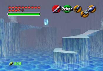 The first room with Blue Fire in the Ice Cavern