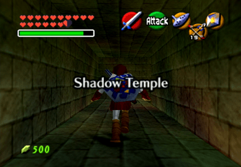 Entering the Shadow Temple Title Screen