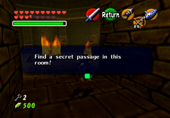 Find a secret passage in the room!
