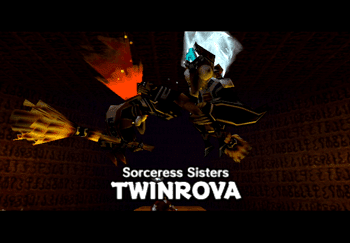 Twinrova, Sorceress Sisters, title screen