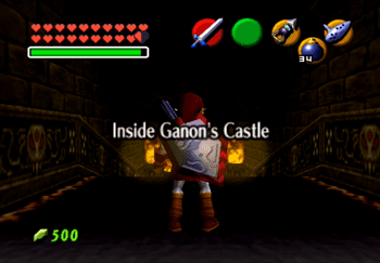 Entering the Inside of Ganon’s Castle title screen