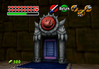 The entrance to the Fire Trial in Ganon’s Castle