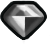 Grey and Dark Gem Icon