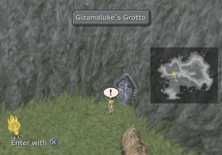 Gizamaluke’s Grotto from the World Map