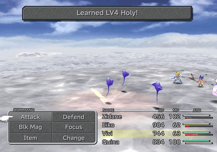 Learning LV4 Holy Blue Magic from a Feather Circle