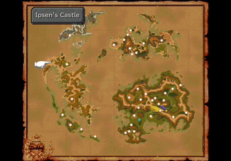 Ipsen’s Castle on the map