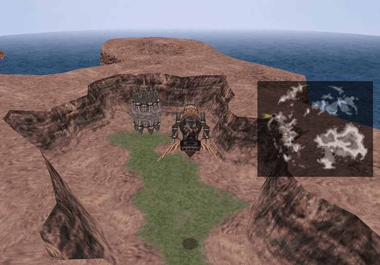 Approaching Ipsen’s Castle in the Hilda Garde III on the world map