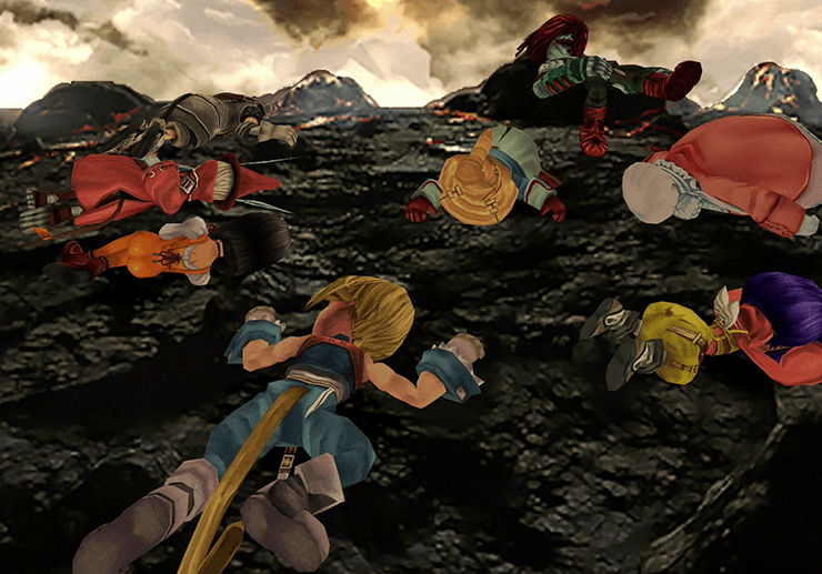The party after the battle against Trance Kuja