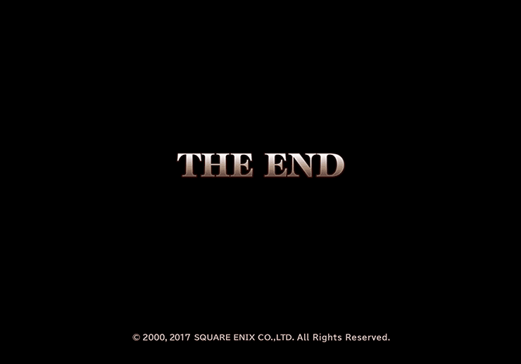 The End screen