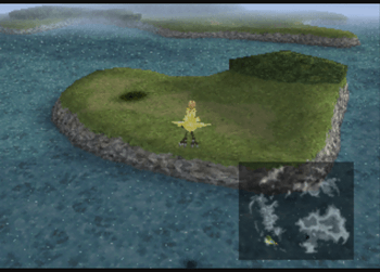 Finding one of the shadows on the ground to access the Chocobo’s Air Garden