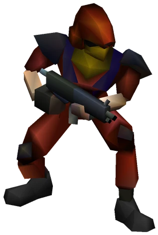Captain enemy model from Final Fantasy VII