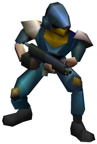 Marine enemy model from Final Fantasy VII