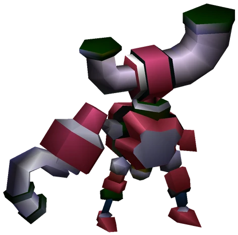Slalom enemy model from Final Fantasy VII
