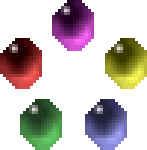 All five Materia colors