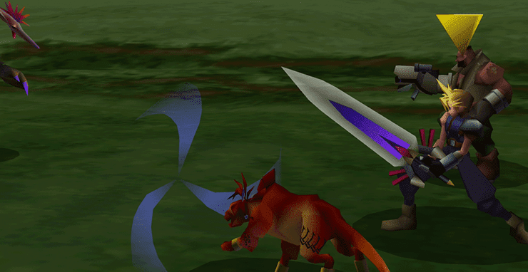Red XIII using Sled Fang