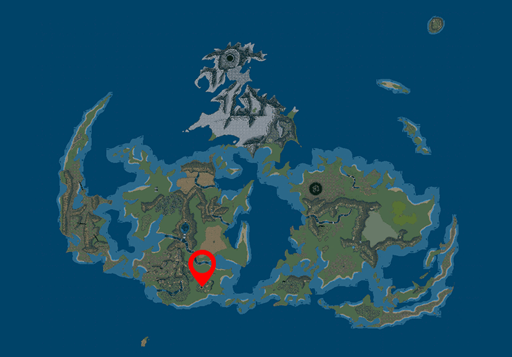 Gongaga on the World Map