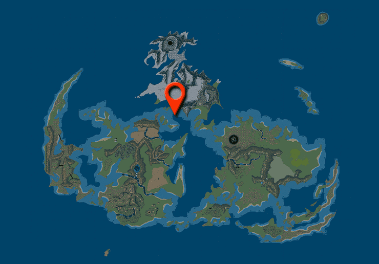 Location of the Key to the Ancients on the World Map