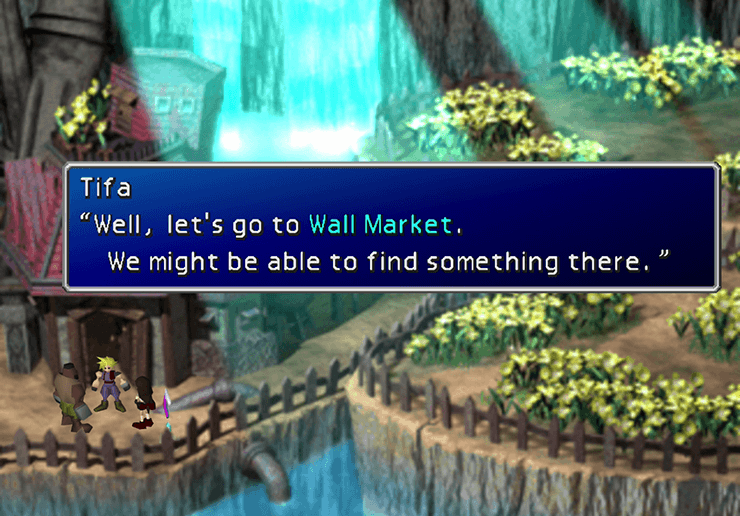 Tifa at Aeris’s House suggesting a return to Wall Market
