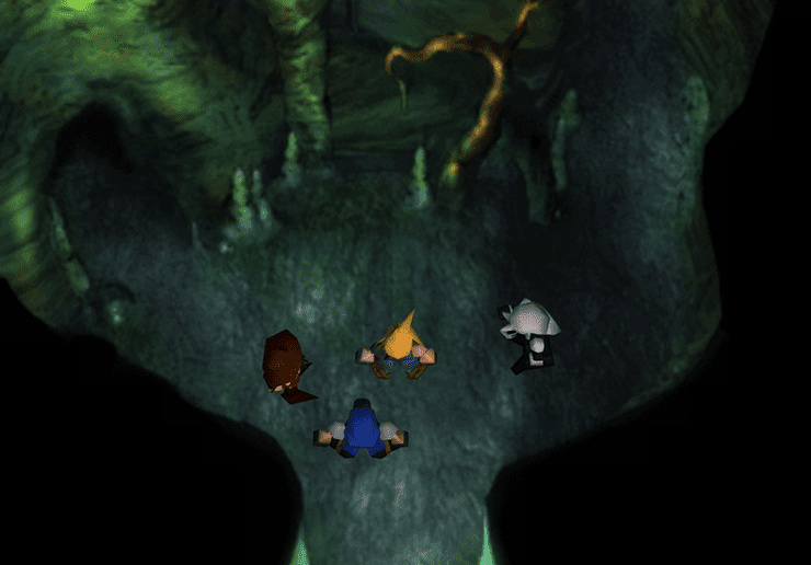 Entering Mount Nibel area with Tifa and Sephiroth
