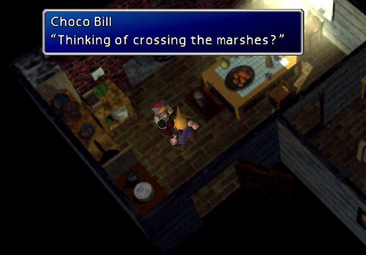 Choco Bill in the Chocobo Farm House