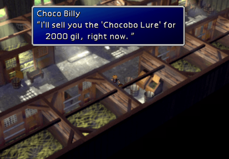 Choco Billy in the Chocobo Barn