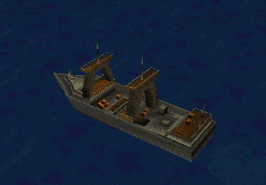 The Cargo Ship on the world map