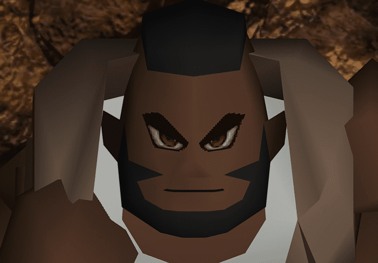 Barret cinematic and close-up
