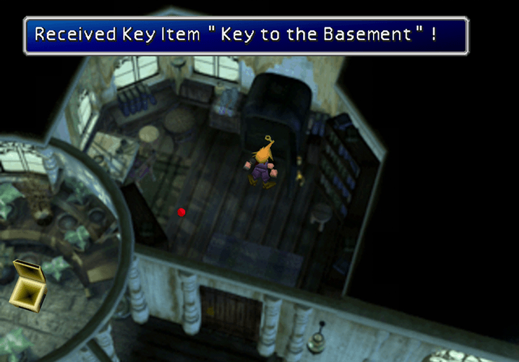 Cloud picking up the Key to the Basement