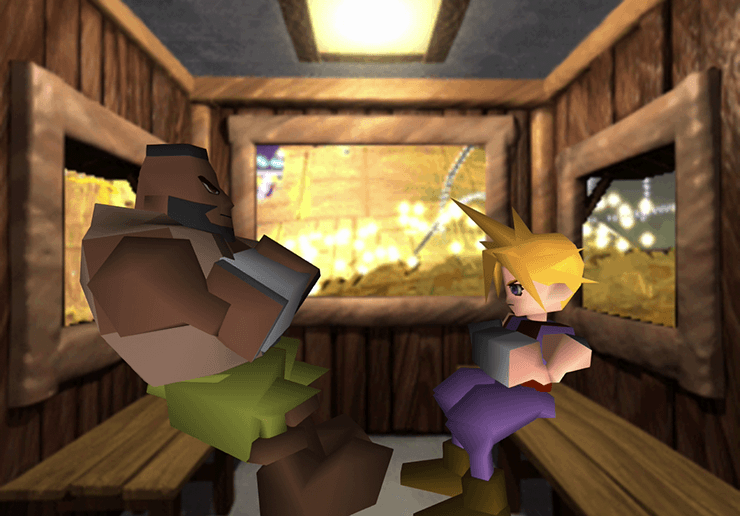 Date Scene with Cloud and Barret