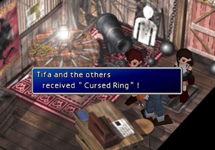 Tifa and the others received Curse Ring