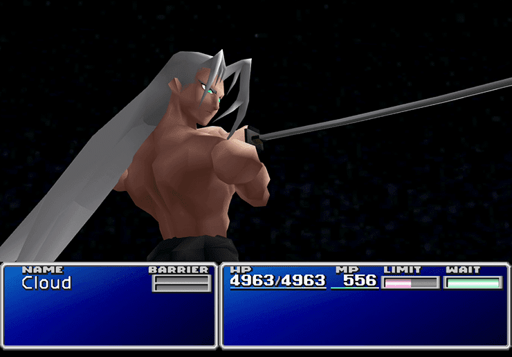 Final Boss Battle: Sephiroth.