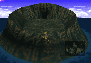Standing outside the Materia Cave that contains Knights of the Round