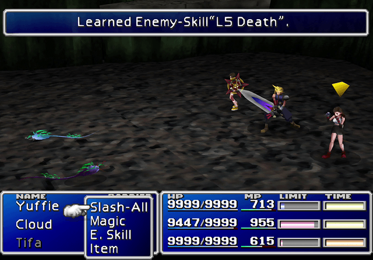 Learning the L5 Death Enemy Skill