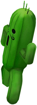 Cactuar sprinting across Cactuar Island