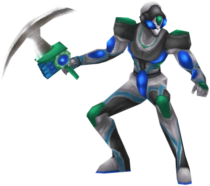 Cyborg Esthar Soldier standing guard