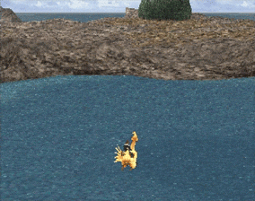 Chocobo in the water